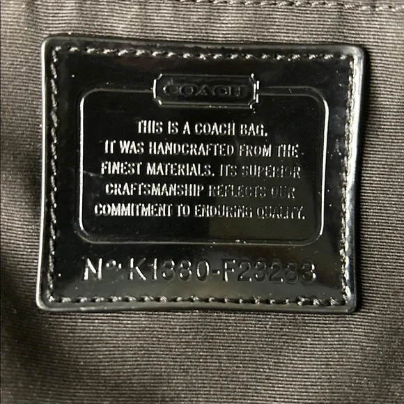 Coach Signature Stripe Zebra Tote Bag - Picture 8 of 10